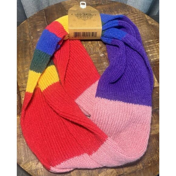 Cozy Maker Soft Scarf Collection Rainbow Colorful NWT - Picture 7 of 11